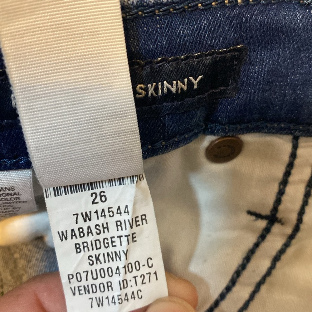 Lucky Brand Bridgette Jeans Women 2/26 Blue Stretch Denim High Rise Skinny Ankle - Picture 9 of 15